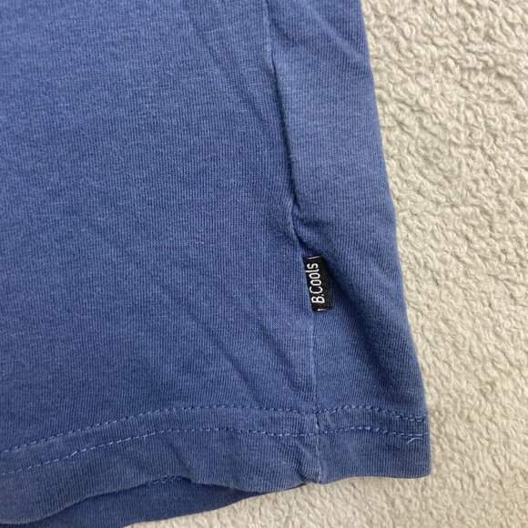 Barney Cools Blue Casual Cotton Crew Neck Short Sleeve Tee T Shirt Mens Medium M - Picture 7 of 7
